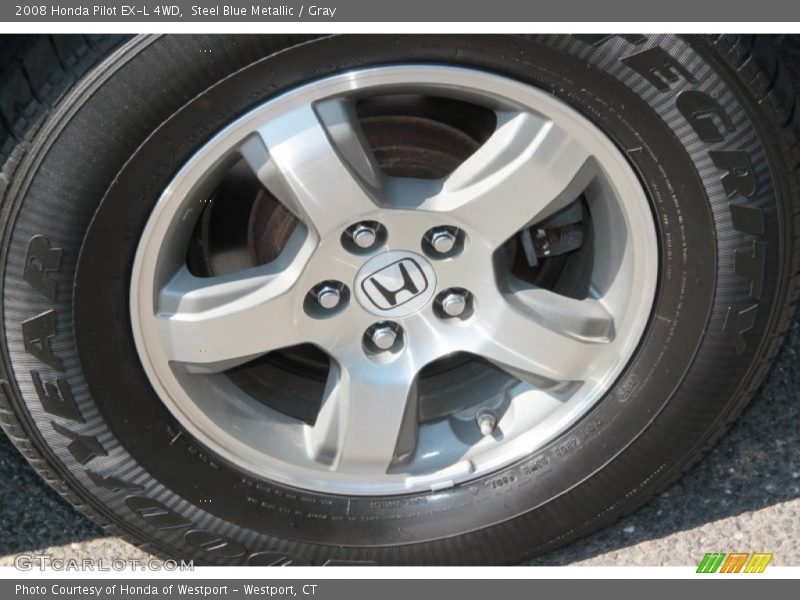 Steel Blue Metallic / Gray 2008 Honda Pilot EX-L 4WD