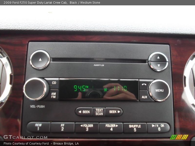Black / Medium Stone 2009 Ford F250 Super Duty Lariat Crew Cab