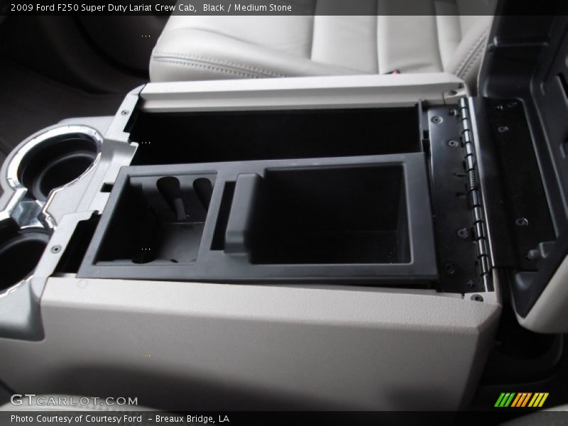 Black / Medium Stone 2009 Ford F250 Super Duty Lariat Crew Cab