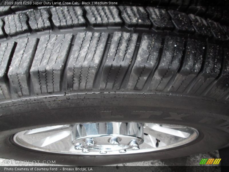 Black / Medium Stone 2009 Ford F250 Super Duty Lariat Crew Cab