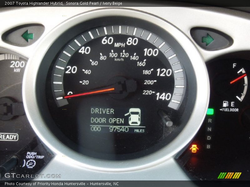 Sonora Gold Pearl / Ivory Beige 2007 Toyota Highlander Hybrid