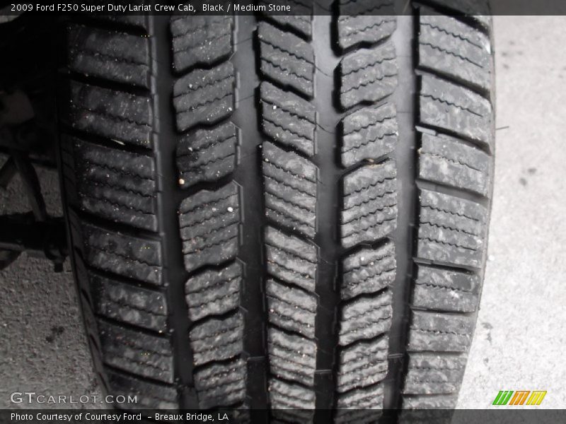 Black / Medium Stone 2009 Ford F250 Super Duty Lariat Crew Cab