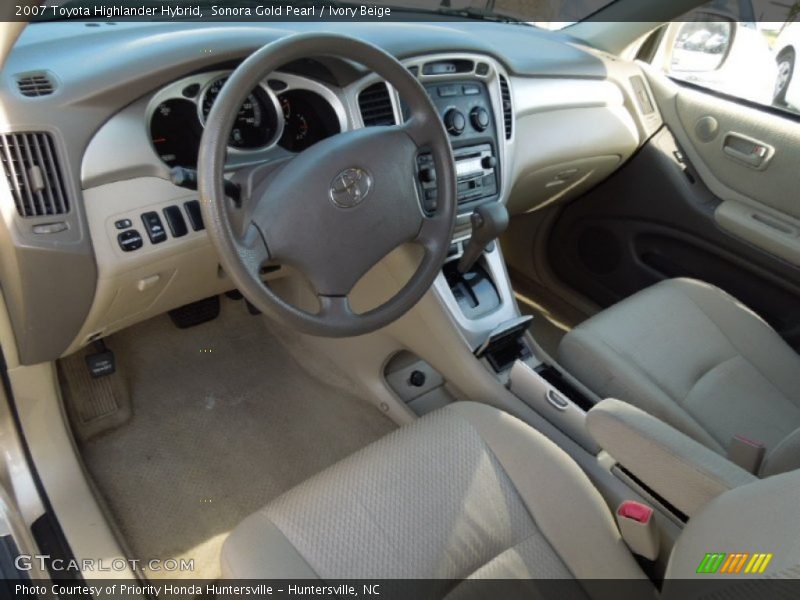 Ivory Beige Interior - 2007 Highlander Hybrid 