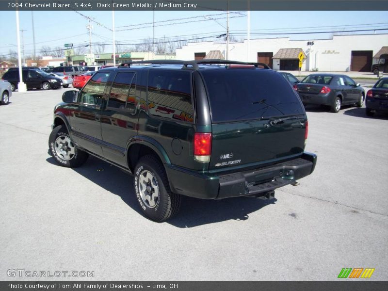 Dark Green Metallic / Medium Gray 2004 Chevrolet Blazer LS 4x4