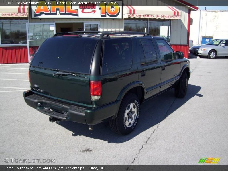 Dark Green Metallic / Medium Gray 2004 Chevrolet Blazer LS 4x4