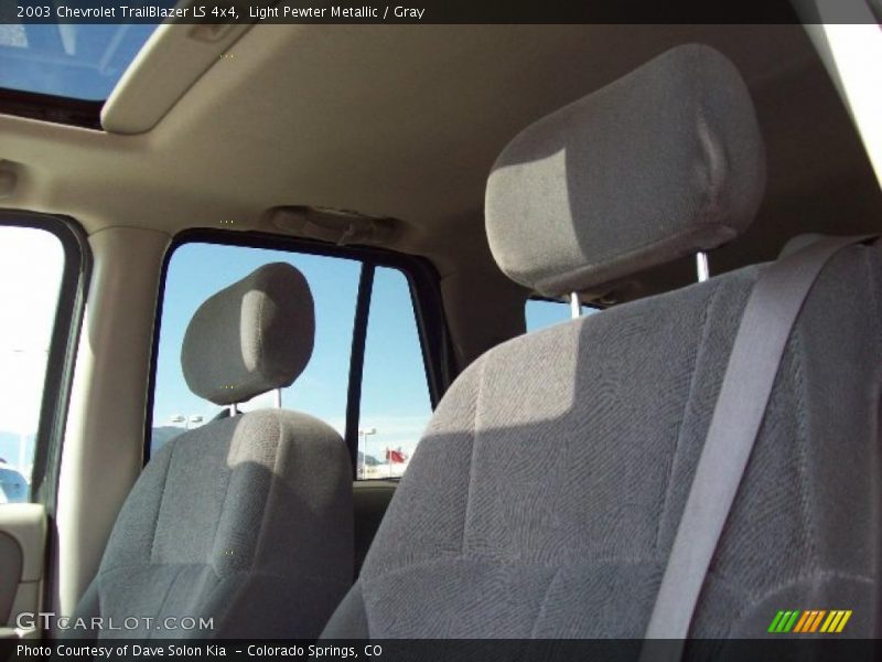 Light Pewter Metallic / Gray 2003 Chevrolet TrailBlazer LS 4x4