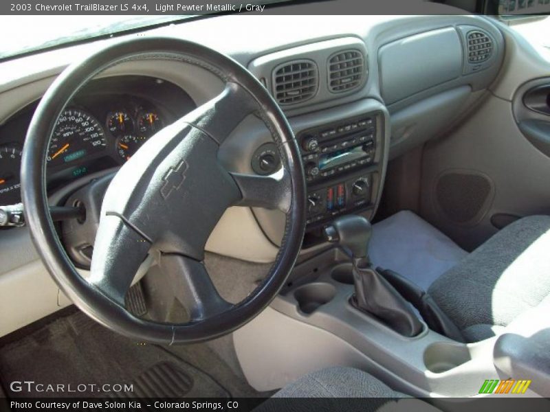 Light Pewter Metallic / Gray 2003 Chevrolet TrailBlazer LS 4x4
