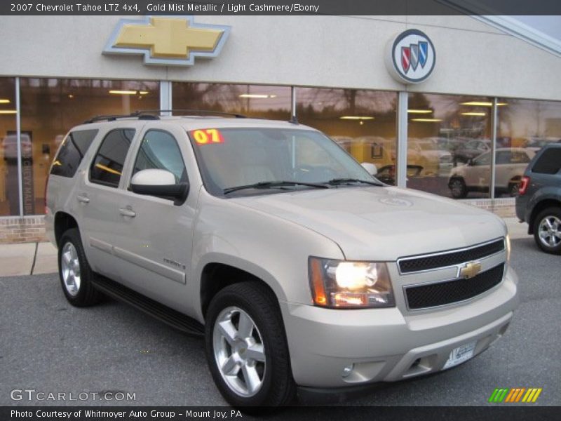 Gold Mist Metallic / Light Cashmere/Ebony 2007 Chevrolet Tahoe LTZ 4x4
