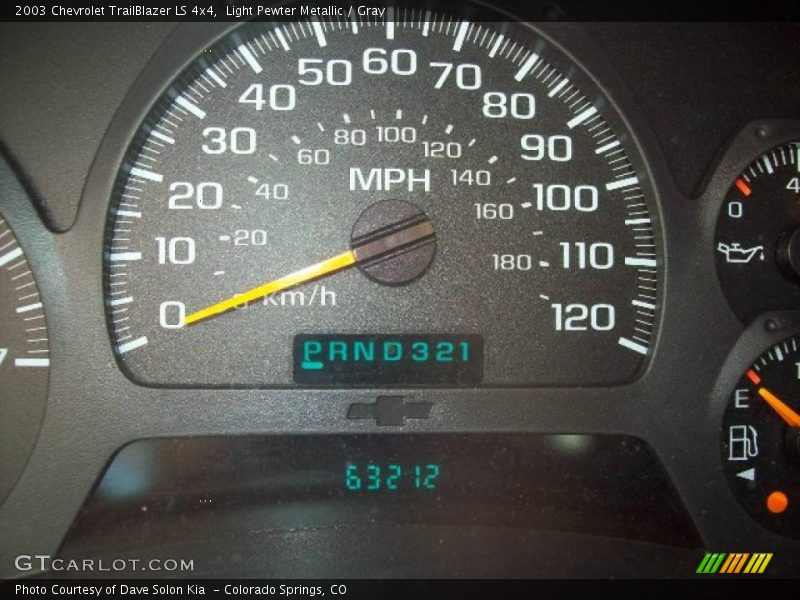 Light Pewter Metallic / Gray 2003 Chevrolet TrailBlazer LS 4x4