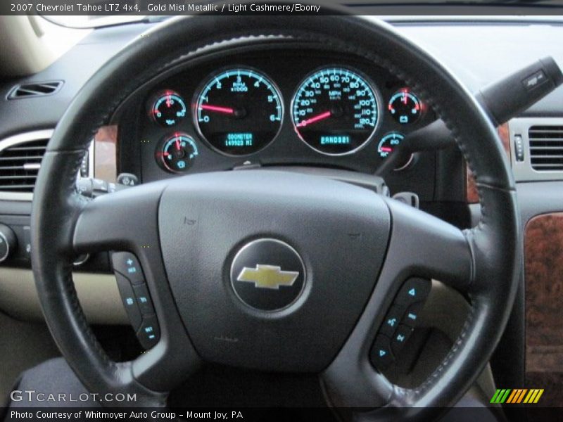Gold Mist Metallic / Light Cashmere/Ebony 2007 Chevrolet Tahoe LTZ 4x4