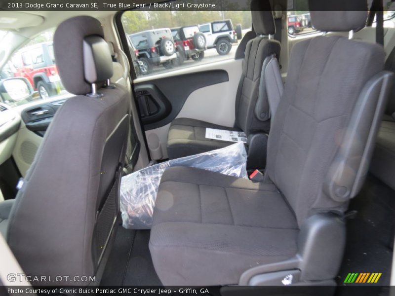 True Blue Pearl / Black/Light Graystone 2013 Dodge Grand Caravan SE