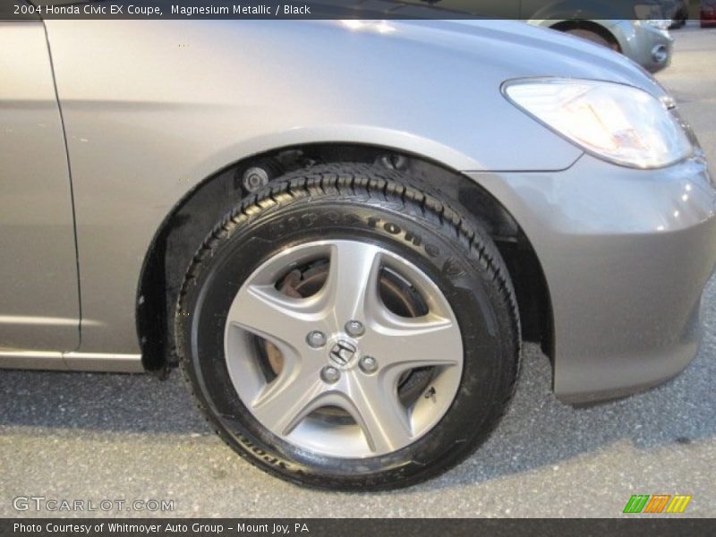 Magnesium Metallic / Black 2004 Honda Civic EX Coupe
