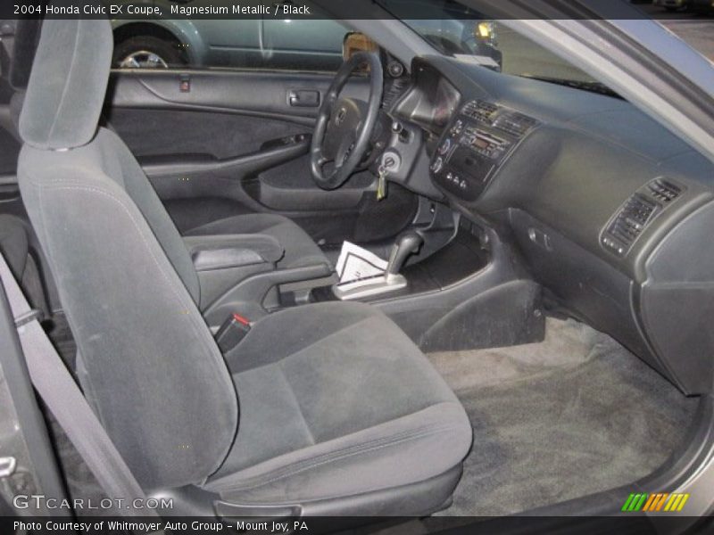 Magnesium Metallic / Black 2004 Honda Civic EX Coupe