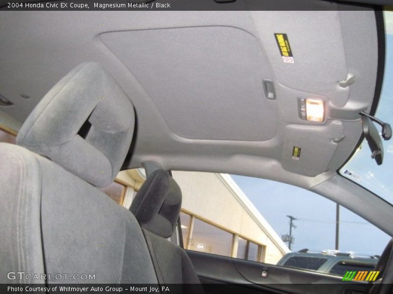 Magnesium Metallic / Black 2004 Honda Civic EX Coupe