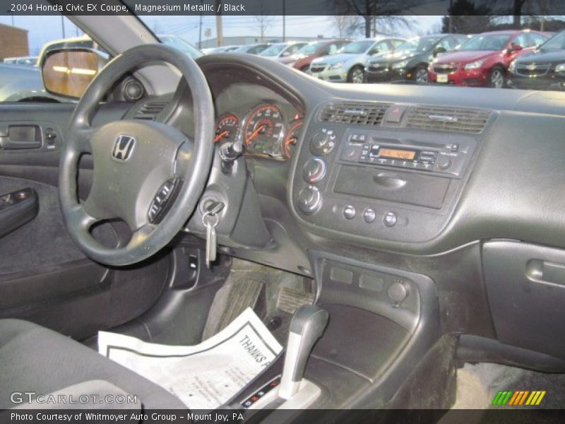 Magnesium Metallic / Black 2004 Honda Civic EX Coupe