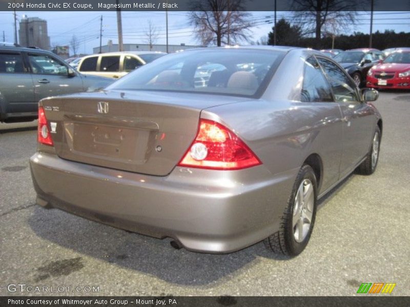 Magnesium Metallic / Black 2004 Honda Civic EX Coupe