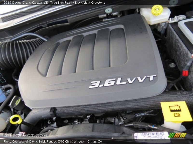True Blue Pearl / Black/Light Graystone 2013 Dodge Grand Caravan SE