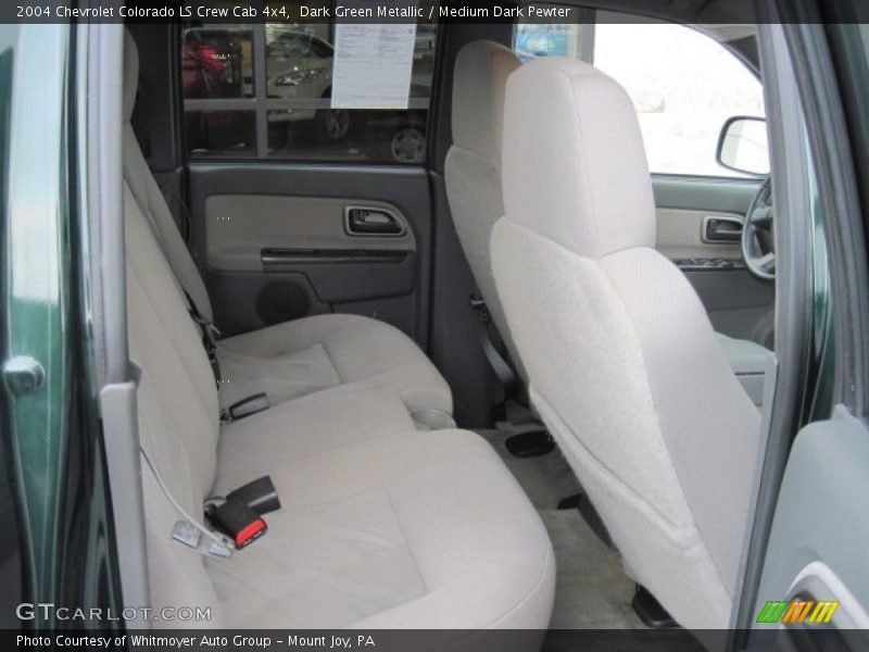 Dark Green Metallic / Medium Dark Pewter 2004 Chevrolet Colorado LS Crew Cab 4x4