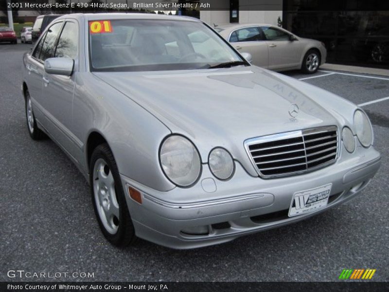 Brilliant Silver Metallic / Ash 2001 Mercedes-Benz E 430 4Matic Sedan