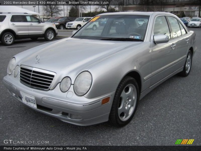 Front 3/4 View of 2001 E 430 4Matic Sedan