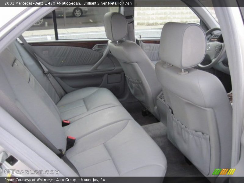 Rear Seat of 2001 E 430 4Matic Sedan