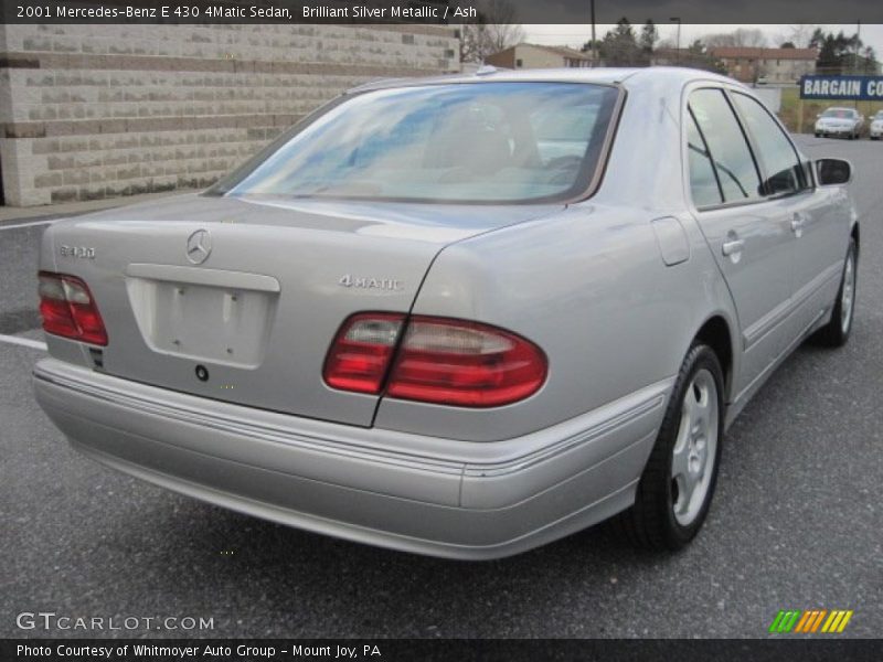 Brilliant Silver Metallic / Ash 2001 Mercedes-Benz E 430 4Matic Sedan