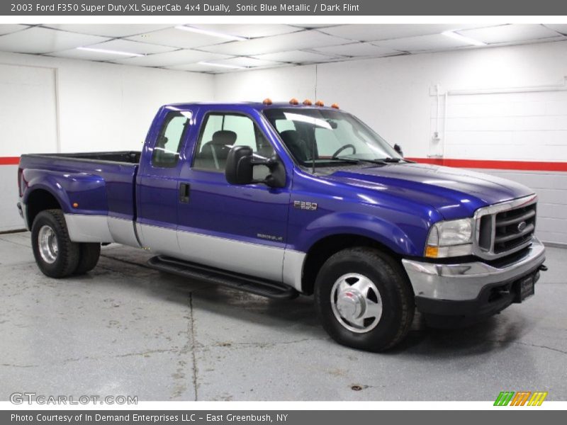  2003 F350 Super Duty XL SuperCab 4x4 Dually Sonic Blue Metallic