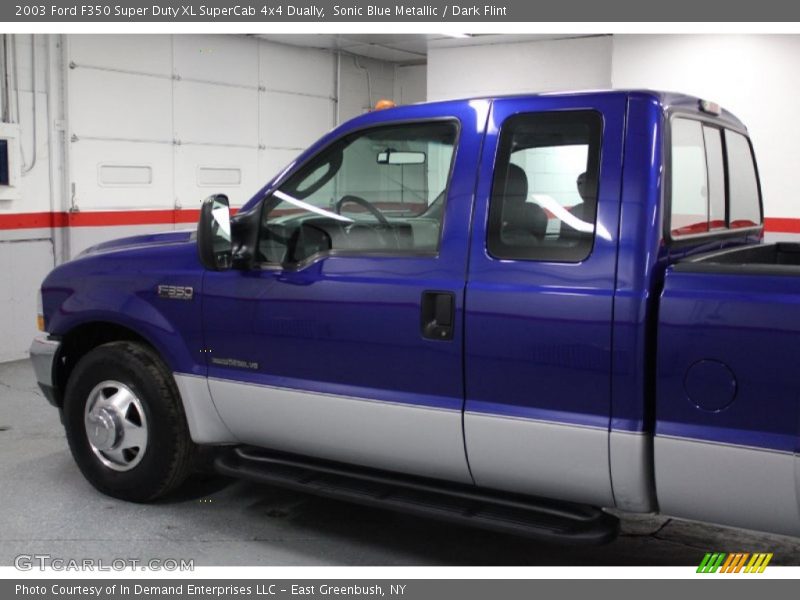 Sonic Blue Metallic / Dark Flint 2003 Ford F350 Super Duty XL SuperCab 4x4 Dually