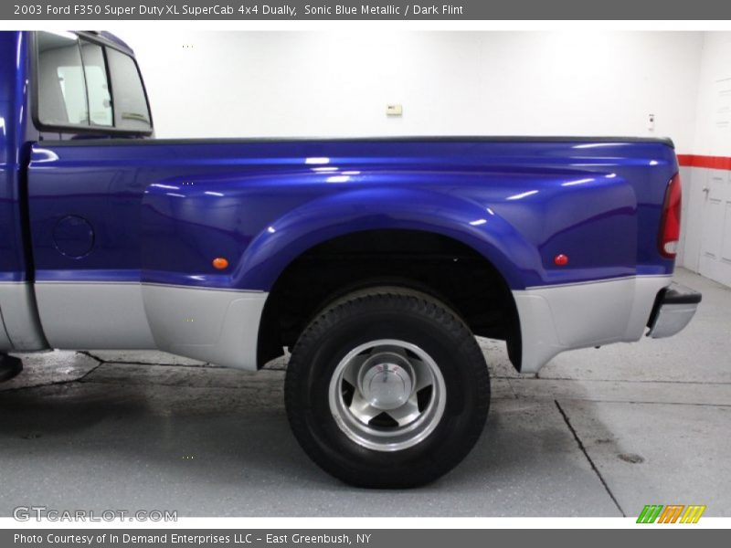 Sonic Blue Metallic / Dark Flint 2003 Ford F350 Super Duty XL SuperCab 4x4 Dually