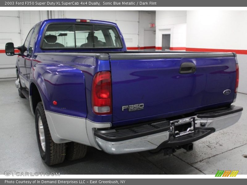Sonic Blue Metallic / Dark Flint 2003 Ford F350 Super Duty XL SuperCab 4x4 Dually