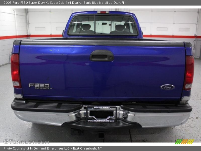 Sonic Blue Metallic / Dark Flint 2003 Ford F350 Super Duty XL SuperCab 4x4 Dually