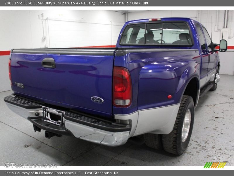 Sonic Blue Metallic / Dark Flint 2003 Ford F350 Super Duty XL SuperCab 4x4 Dually