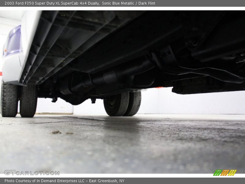 Sonic Blue Metallic / Dark Flint 2003 Ford F350 Super Duty XL SuperCab 4x4 Dually