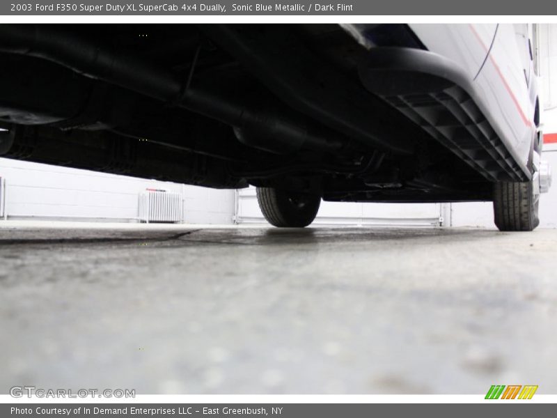 Sonic Blue Metallic / Dark Flint 2003 Ford F350 Super Duty XL SuperCab 4x4 Dually
