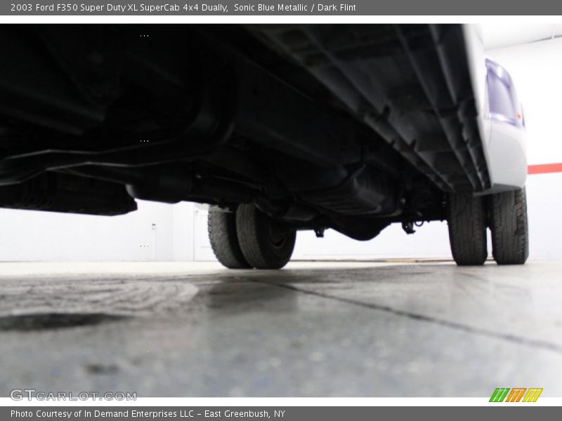 Sonic Blue Metallic / Dark Flint 2003 Ford F350 Super Duty XL SuperCab 4x4 Dually