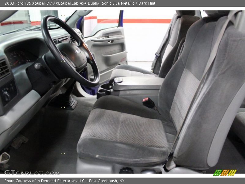 Sonic Blue Metallic / Dark Flint 2003 Ford F350 Super Duty XL SuperCab 4x4 Dually