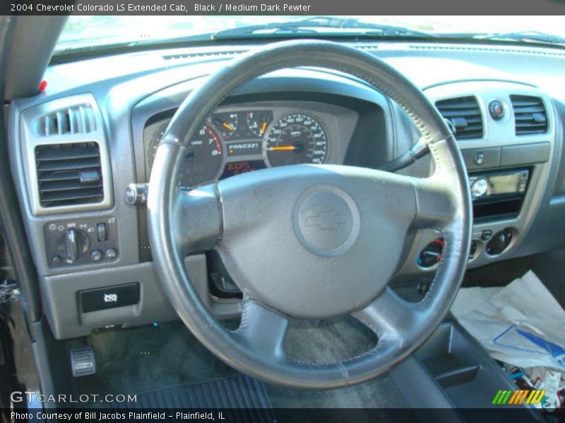 Black / Medium Dark Pewter 2004 Chevrolet Colorado LS Extended Cab