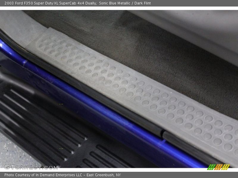 Sonic Blue Metallic / Dark Flint 2003 Ford F350 Super Duty XL SuperCab 4x4 Dually