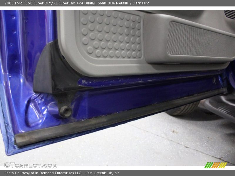 Sonic Blue Metallic / Dark Flint 2003 Ford F350 Super Duty XL SuperCab 4x4 Dually