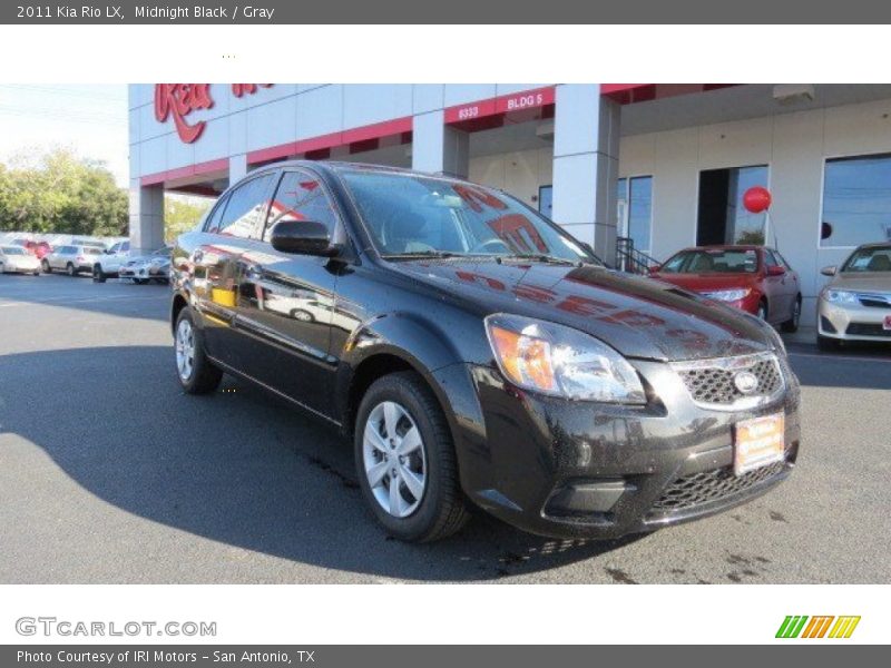 Midnight Black / Gray 2011 Kia Rio LX