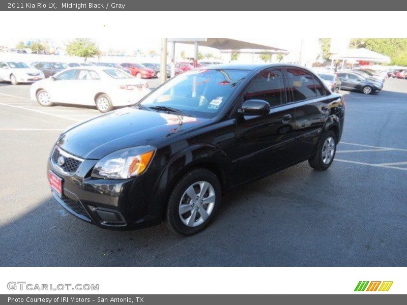 Midnight Black / Gray 2011 Kia Rio LX