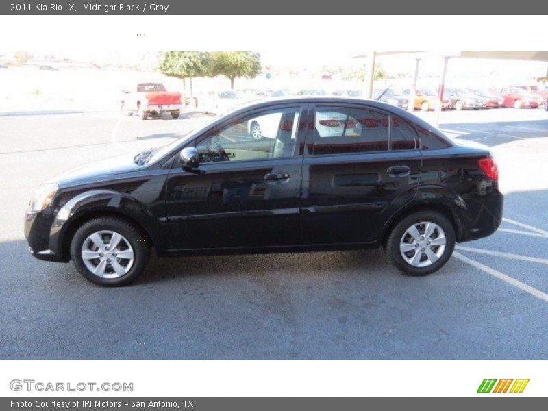 Midnight Black / Gray 2011 Kia Rio LX