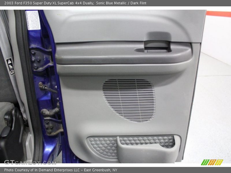 Sonic Blue Metallic / Dark Flint 2003 Ford F350 Super Duty XL SuperCab 4x4 Dually