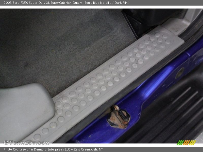 Sonic Blue Metallic / Dark Flint 2003 Ford F350 Super Duty XL SuperCab 4x4 Dually