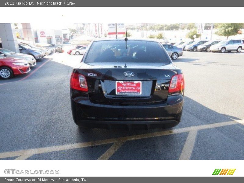 Midnight Black / Gray 2011 Kia Rio LX