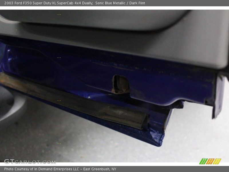 Sonic Blue Metallic / Dark Flint 2003 Ford F350 Super Duty XL SuperCab 4x4 Dually