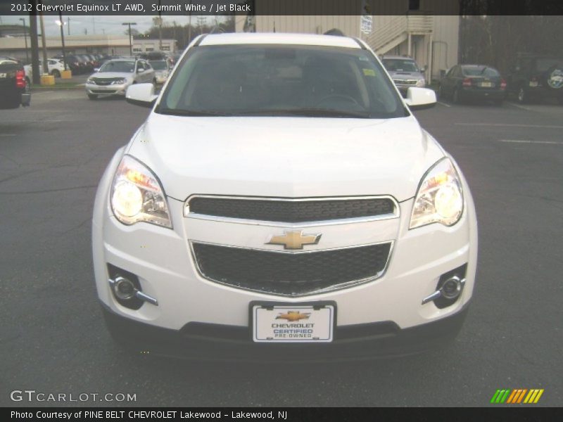 Summit White / Jet Black 2012 Chevrolet Equinox LT AWD