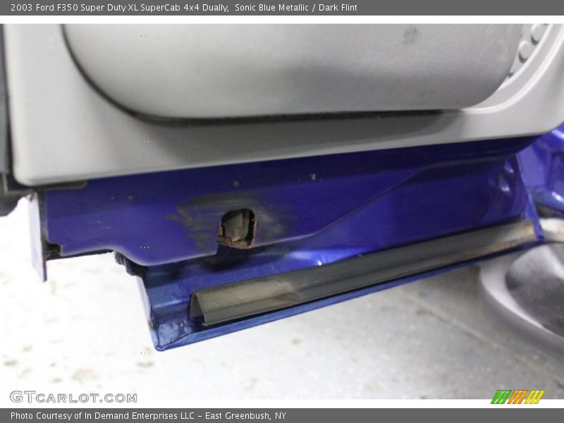 Sonic Blue Metallic / Dark Flint 2003 Ford F350 Super Duty XL SuperCab 4x4 Dually