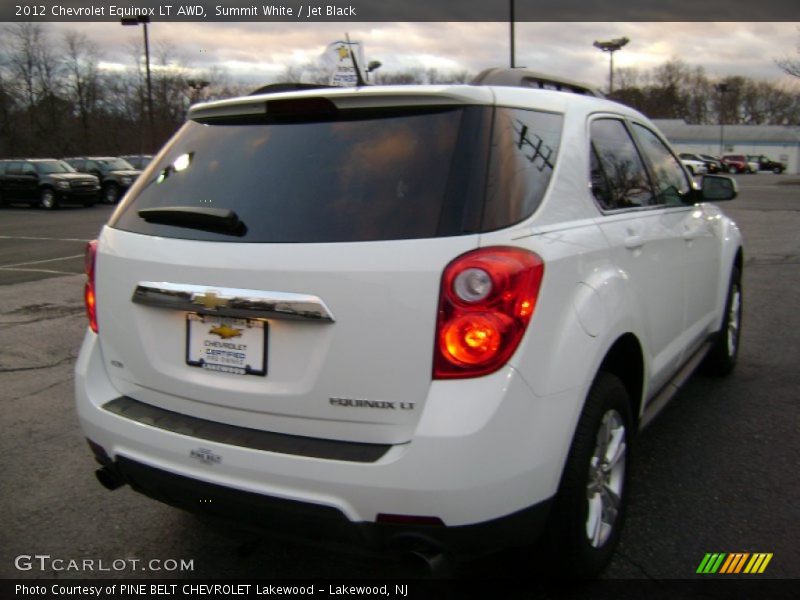 Summit White / Jet Black 2012 Chevrolet Equinox LT AWD