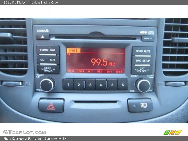 Midnight Black / Gray 2011 Kia Rio LX